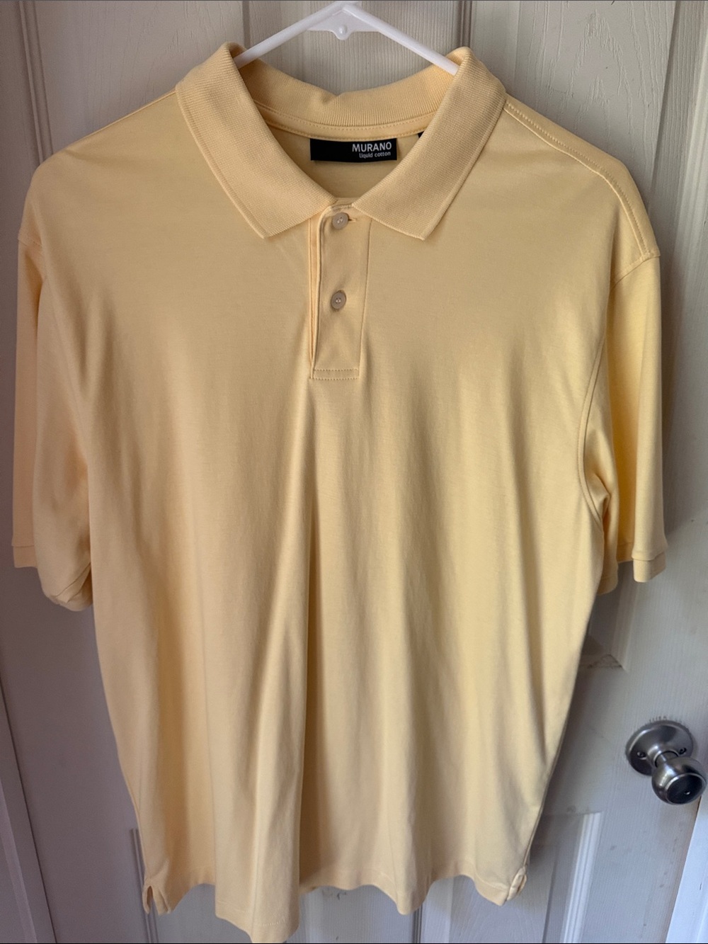 Murano Men's Pale Yellow Classic Polo